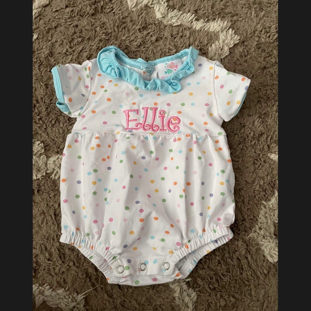 personalized name - Ellie -  size 3 months